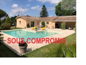 villa à la vente -   33910  SAINT MARTIN DU BOIS, surface 154 m2 vente villa - UBI413528336